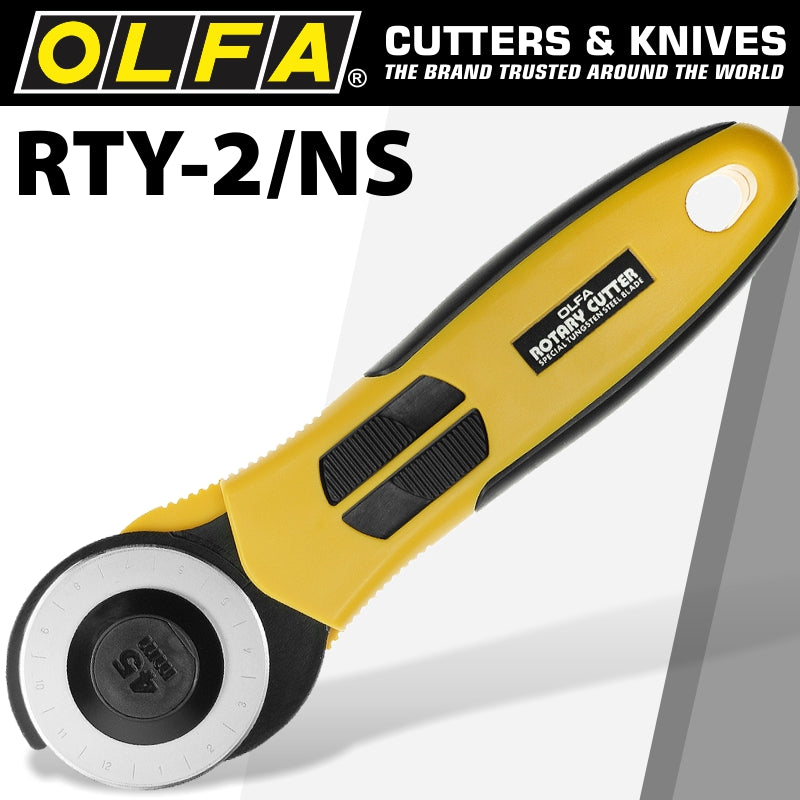 Olfa Rotary Cutter 45 Mm Blade C/W Safety Slide