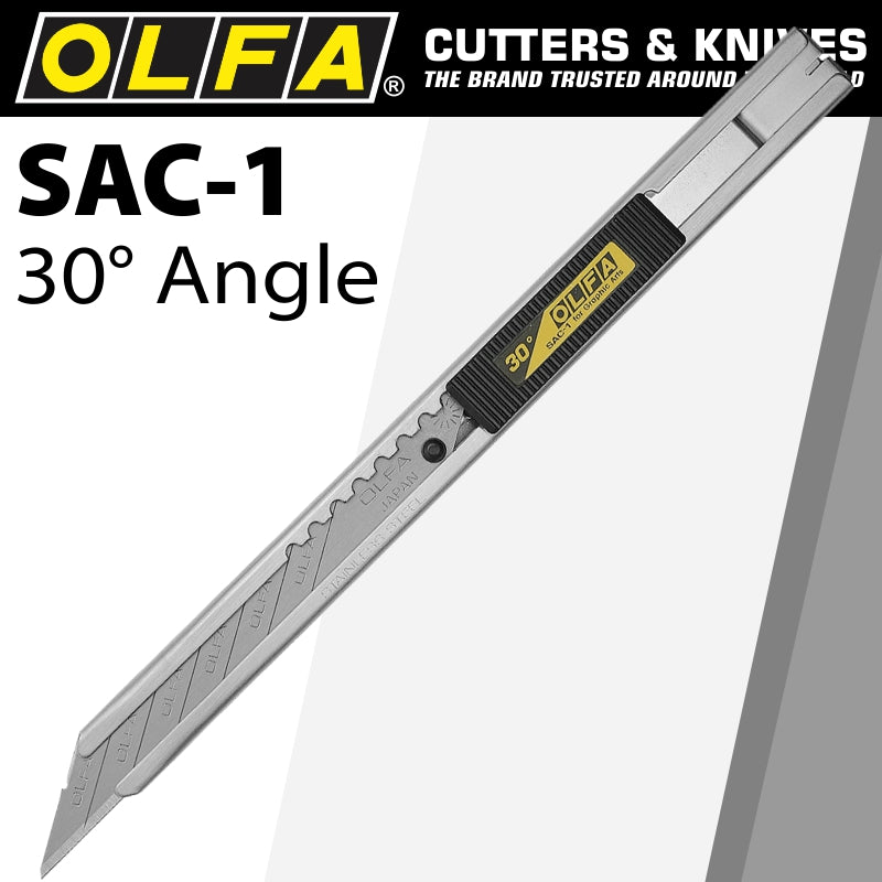 Olfa Graphic Art Knife Stainless 30 Degree Angled Snap Off Blade