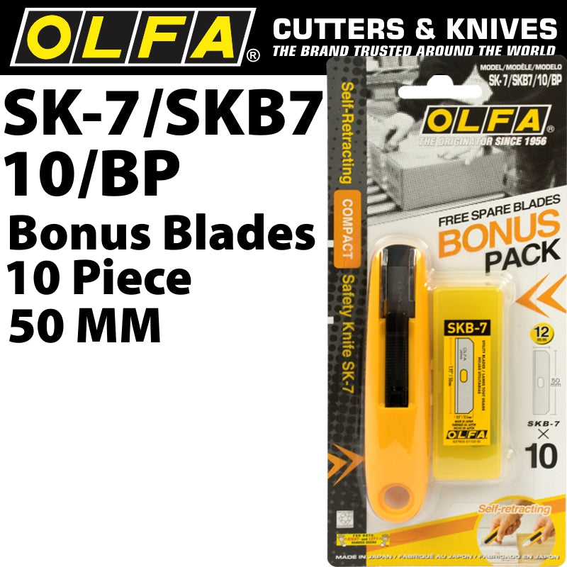 Olfa Safety Cutter Model Sk 7 With X10 Free Skb7 Blades