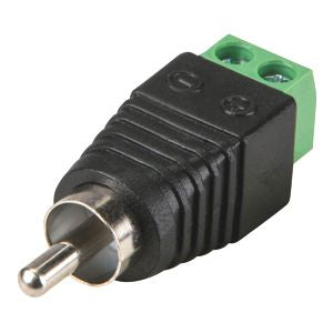 Adaptor Rca To 2 Way Screw Terminal In Line Rc100