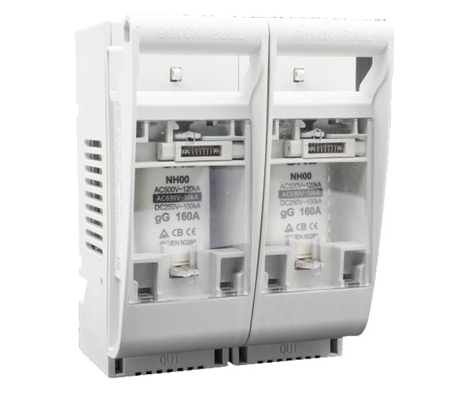 Isixhumi se-Fuse Switch 160 A 2 P Dc440 V Dc Dnh9 160/2