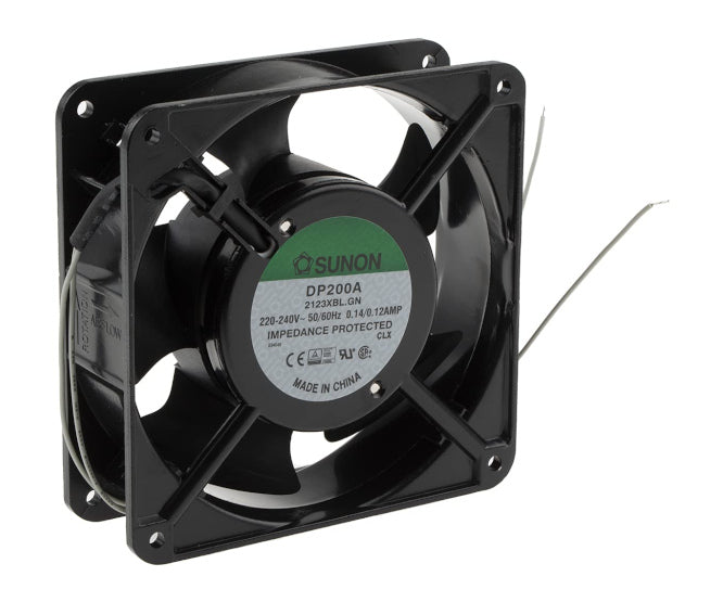 220 V Axial Fan 120sqx38mm 2x Bal Leads Dp200 A 2123 Xbt.Gn