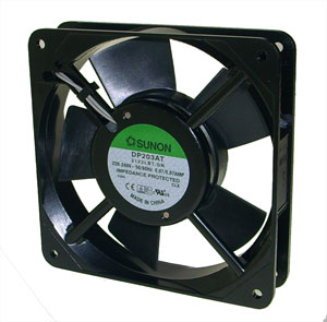 220 V Axial Fan 120sqx25mm Bal 50 Cfm Term Dp203 At 2122 Lbt.Gn