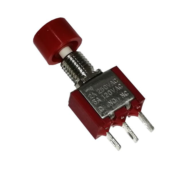 P/B Switch No Mom (On) Sol Tag With Red Cap=10mm Ds 612