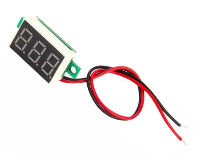 Panel Mount 0.36' Dc Voltmeter 4.5 30 Vdc Red Dsn Dvm 368