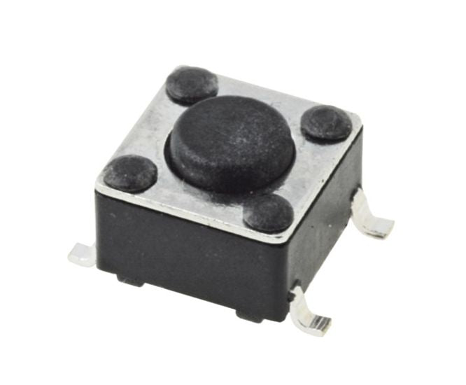 Smd Tactile Switch 6x6x5mm H=5mm Blk 200921