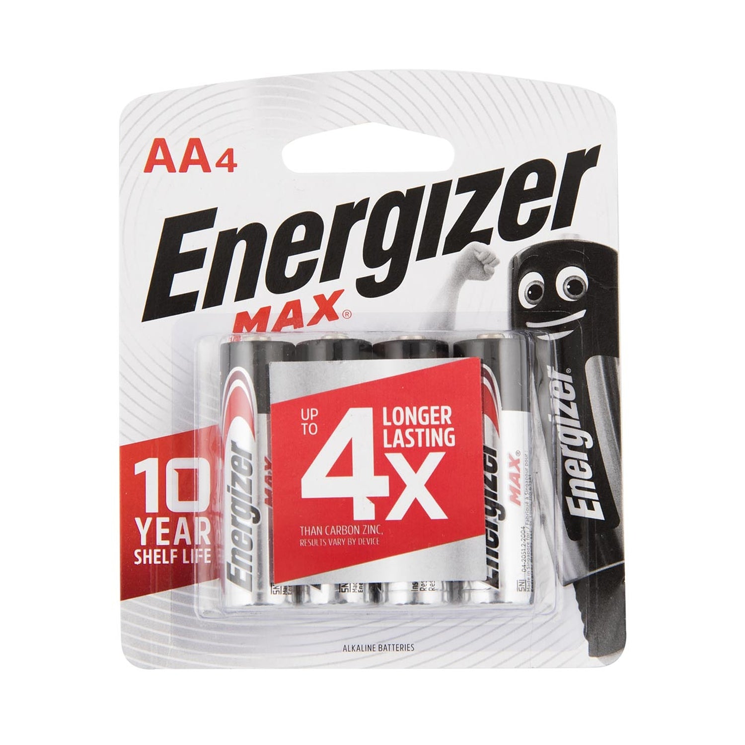 Energizer Max Aa 4 Pack (Moq 12)