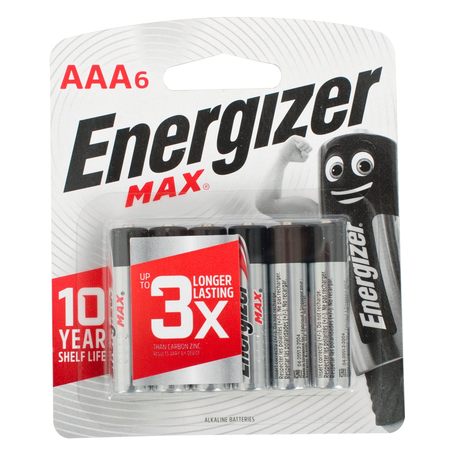 Energizer Max Aaa 6 Pack (Moq 12)