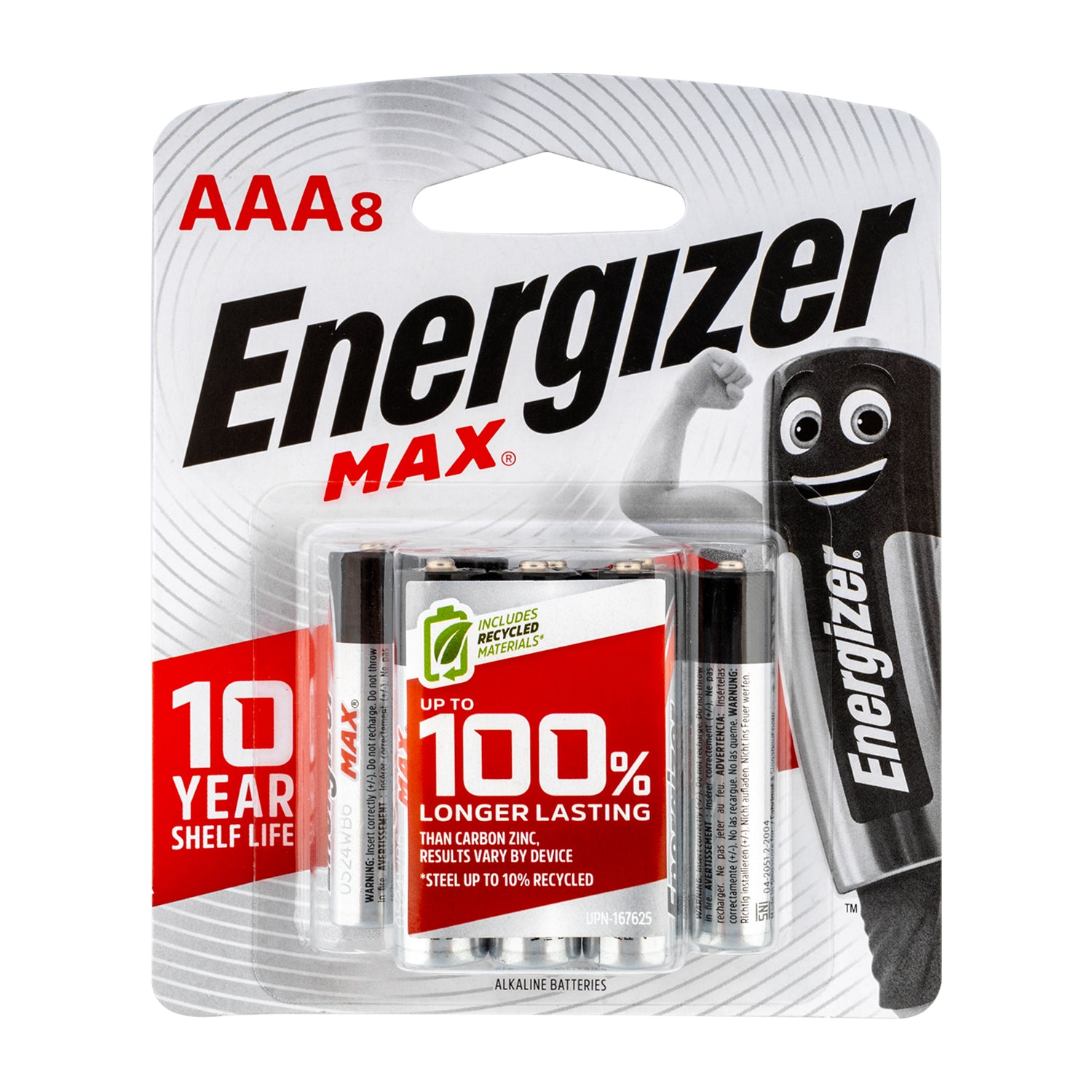 Energizer Max: Aaa 8 Pack (Moq 12)