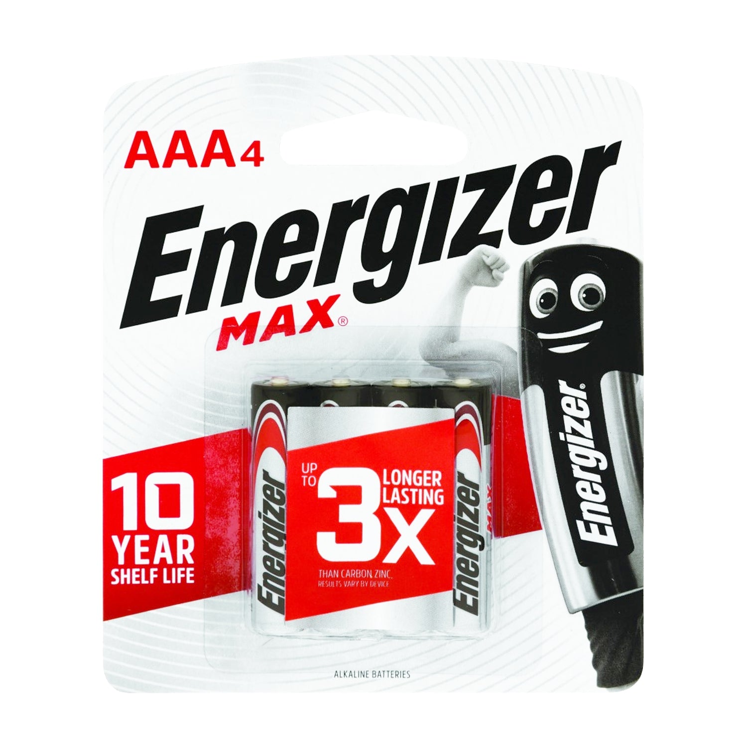 Energizer Max Aaa 4 Pack (Moq 12)