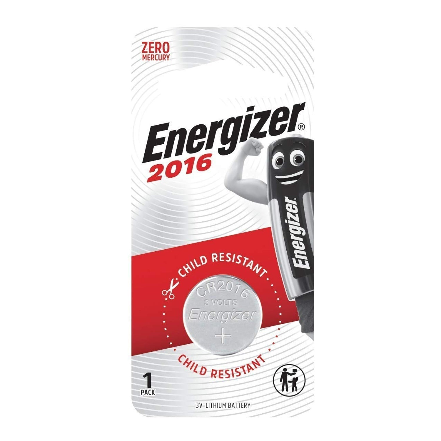 Energizer 2016 Bp1 3 V Lithium Coin Battery 1 Pack (Moq 12)