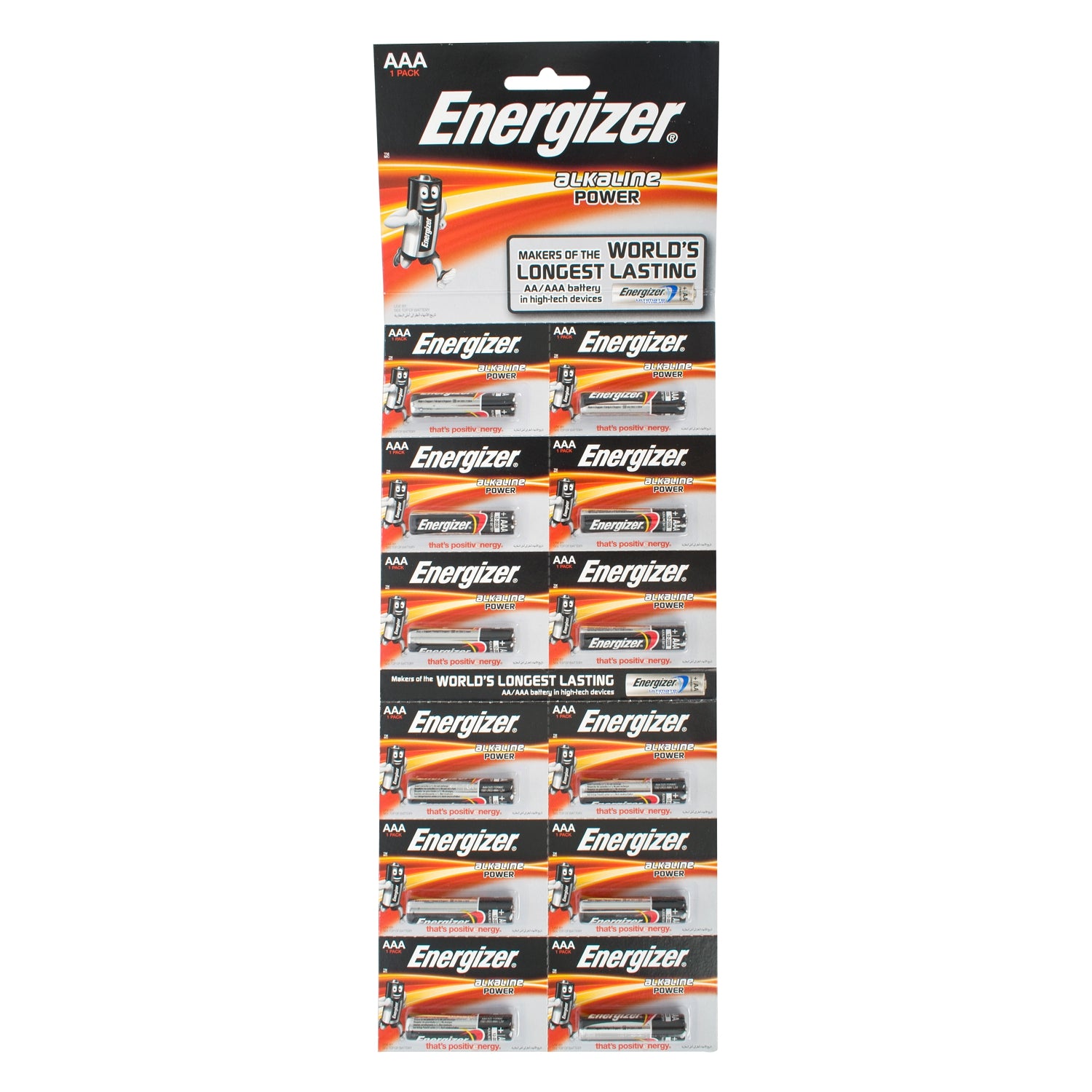 Energizer Power Aaa 12 Pack Strip