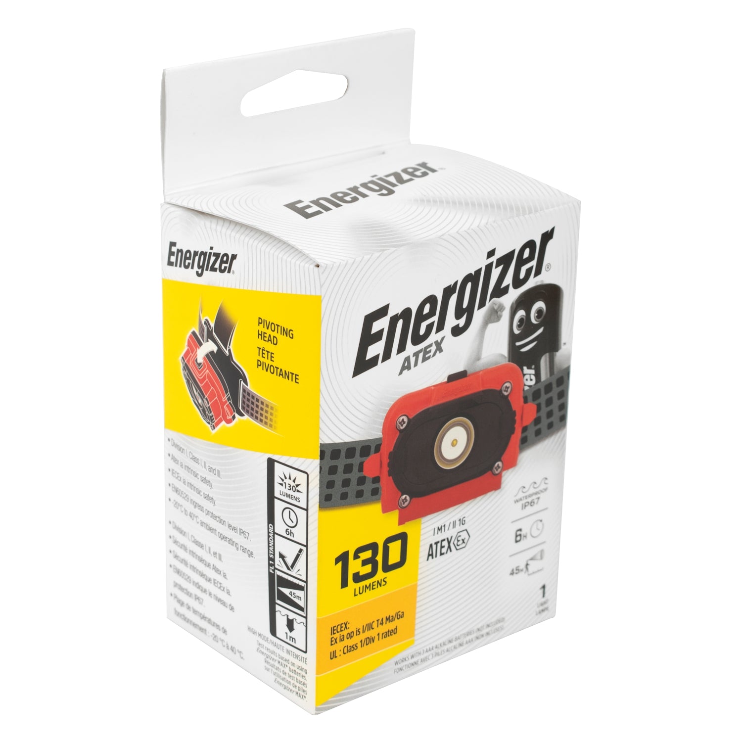 Energizer Atex Headlight 3 Aaa Intrinsically Safe Torch Flash Light