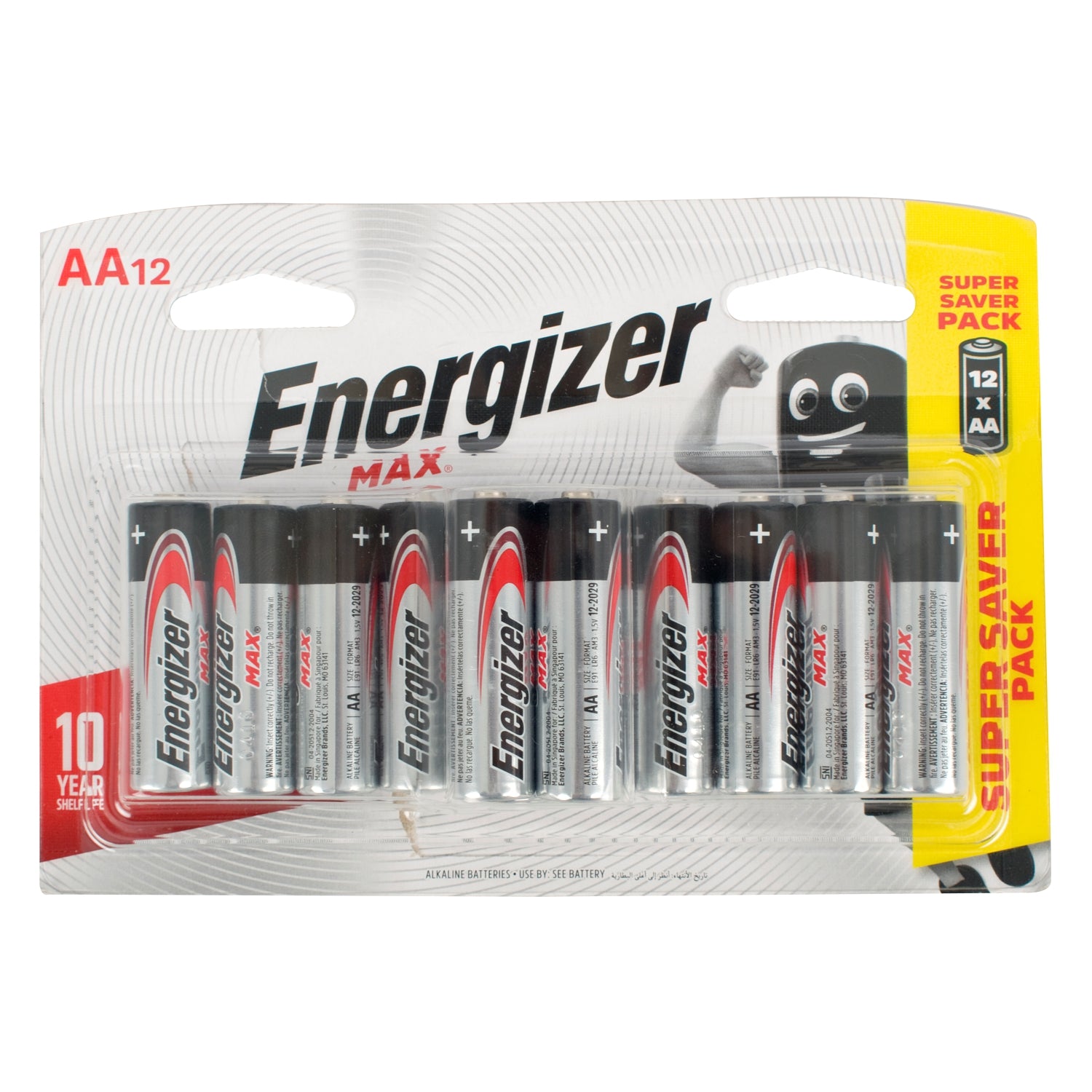 Energizer Max: Aa 12 Pack (Moq 6)