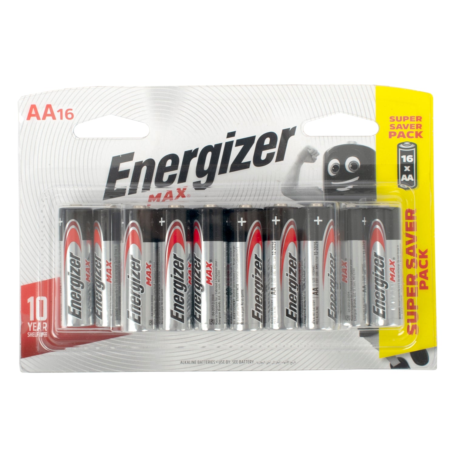 Energizer Max Aa 16 Pack (175 X120 Mm Pack )