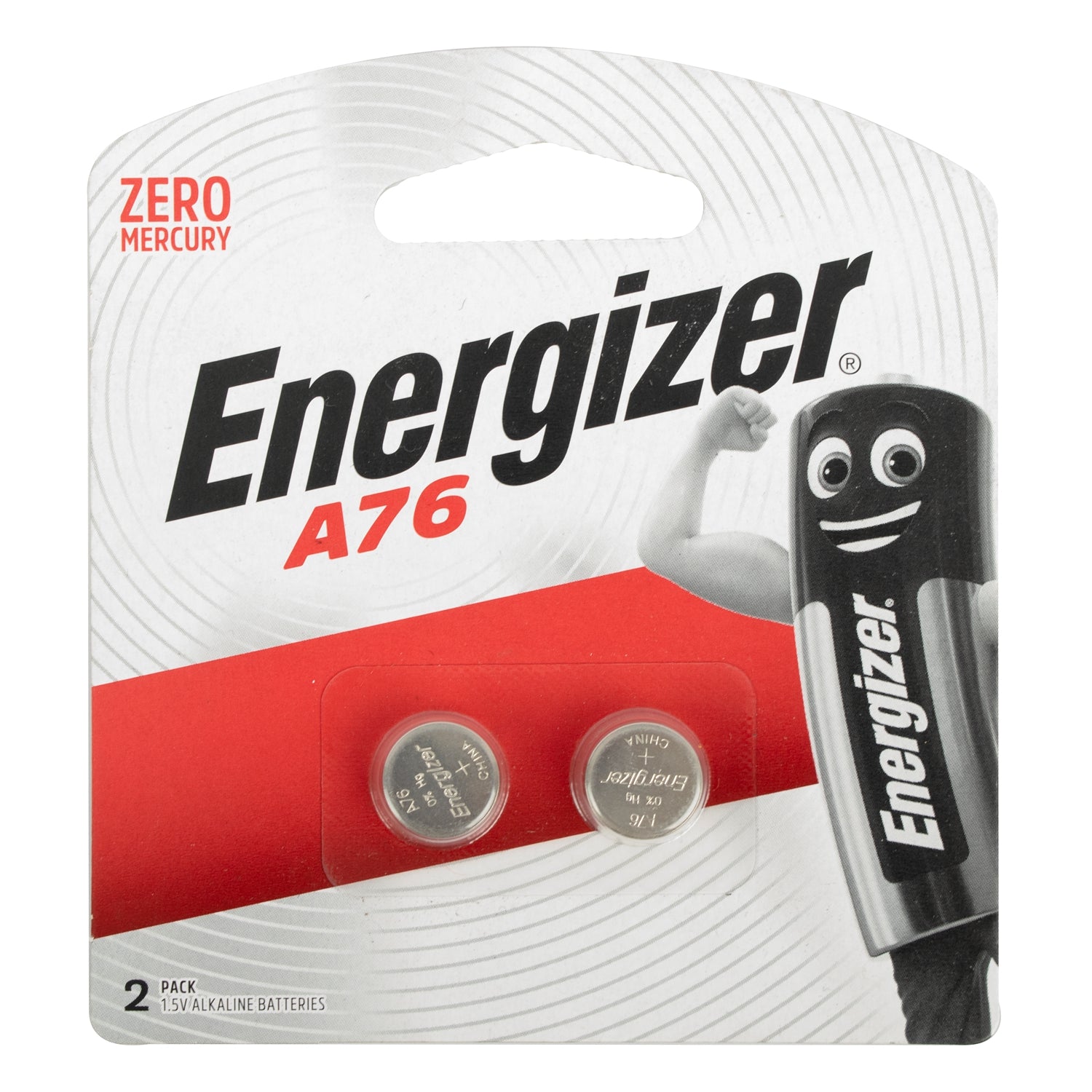 Energizer A76 Lr44 1.5 V Alkaline Battery 2 Pack (Moq 12) Coin