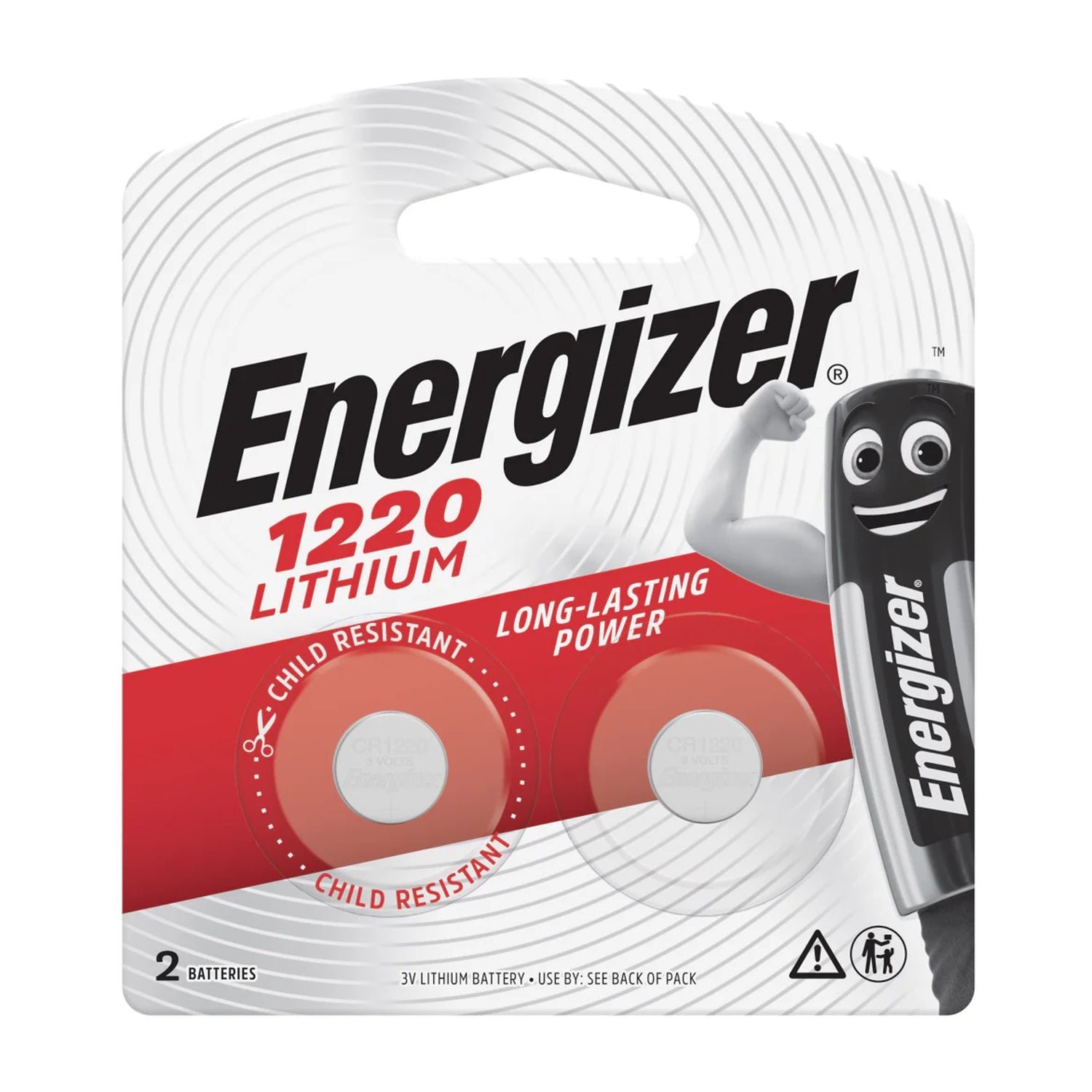 Energizer 1220 3 V Lithium Coin Battery 2 Pack (Moq 12)