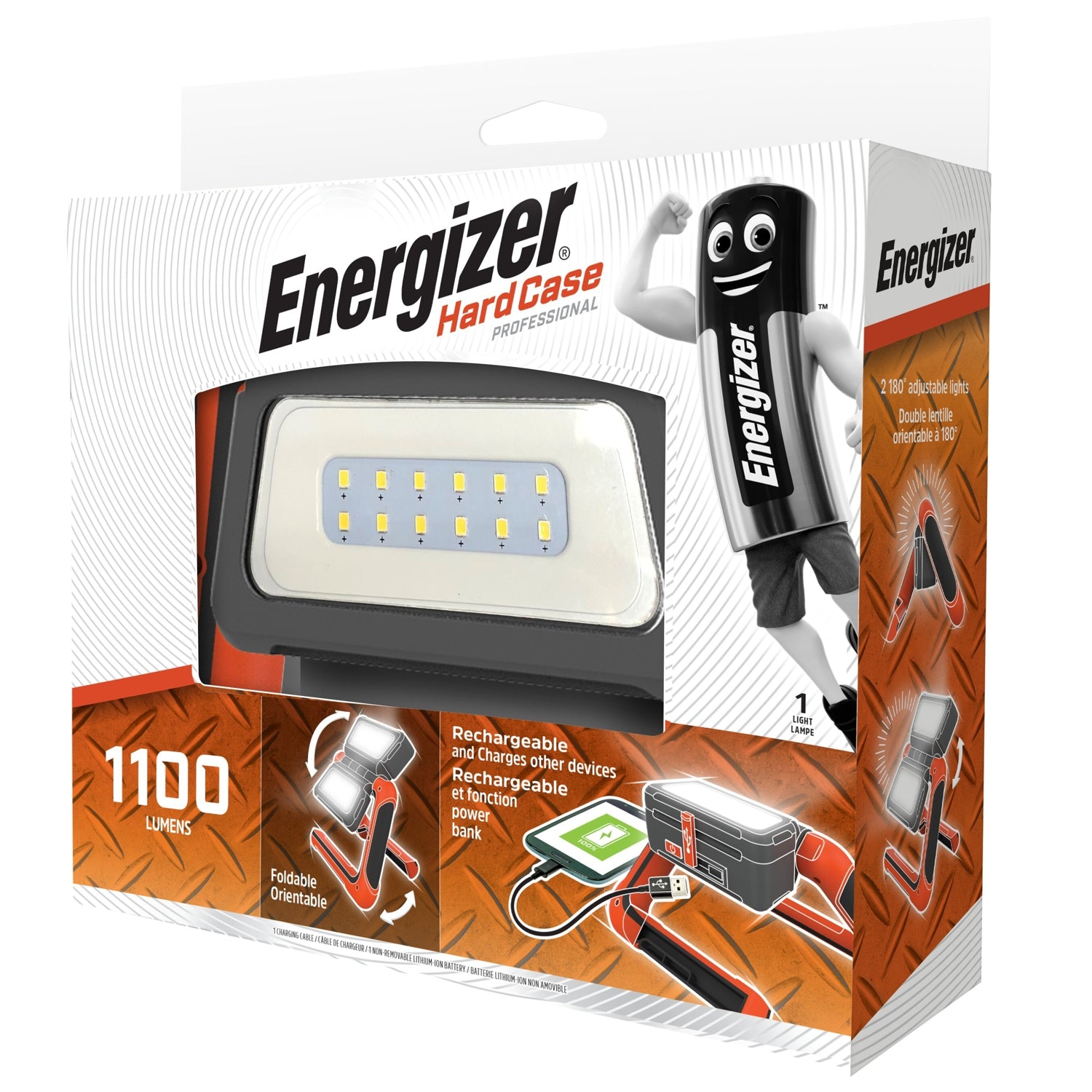 Energizer 1100 Lumens Rechargable Hardcase Panel Light