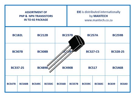 Assortment Of Bc To92 Transistors Eie39 0001 01