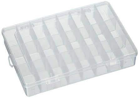 Abs Enclosure Clear 24 Compartment 190x130x36mm 181203