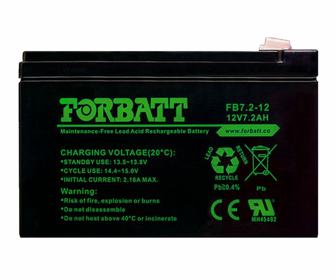 Battery Sla 12 V 7.2 Ah 151x65x94 Fb7.2 12