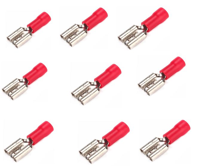 Terminal Pre Insulated Red 4.8mm Fem Fdd 1.25 187(5)