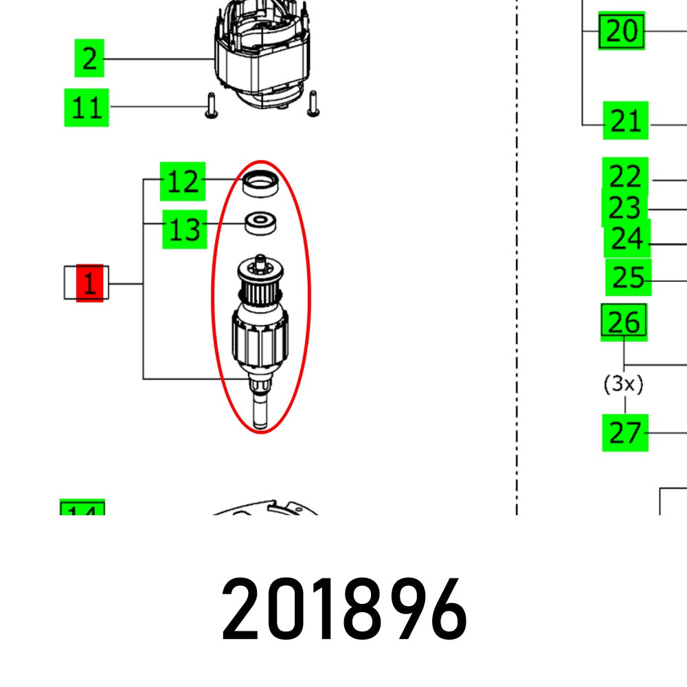 Armature Rts 400 R 230 V