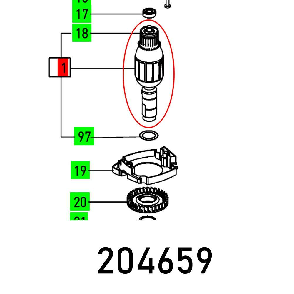 Armature Of 1400 230 V