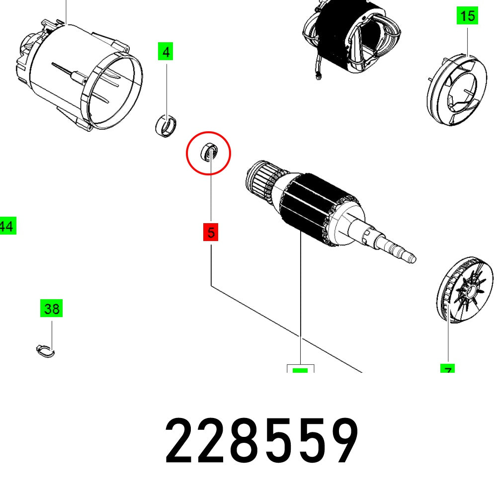 Ball Bearing 608 2 Z C3 Din 625