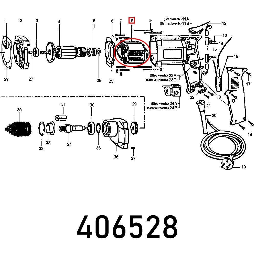 Stator Ml 030.00, 230 V