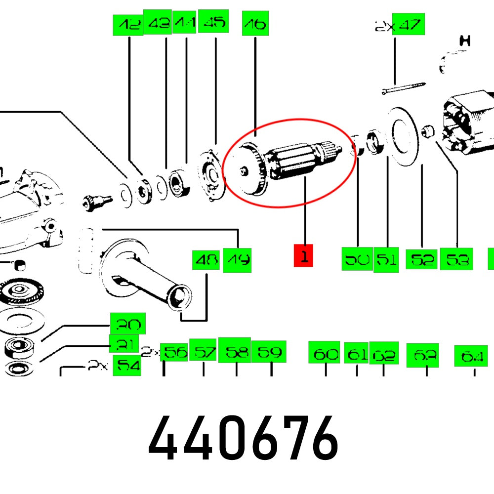 Armature (240 V) Ws 180.04.E 247.650