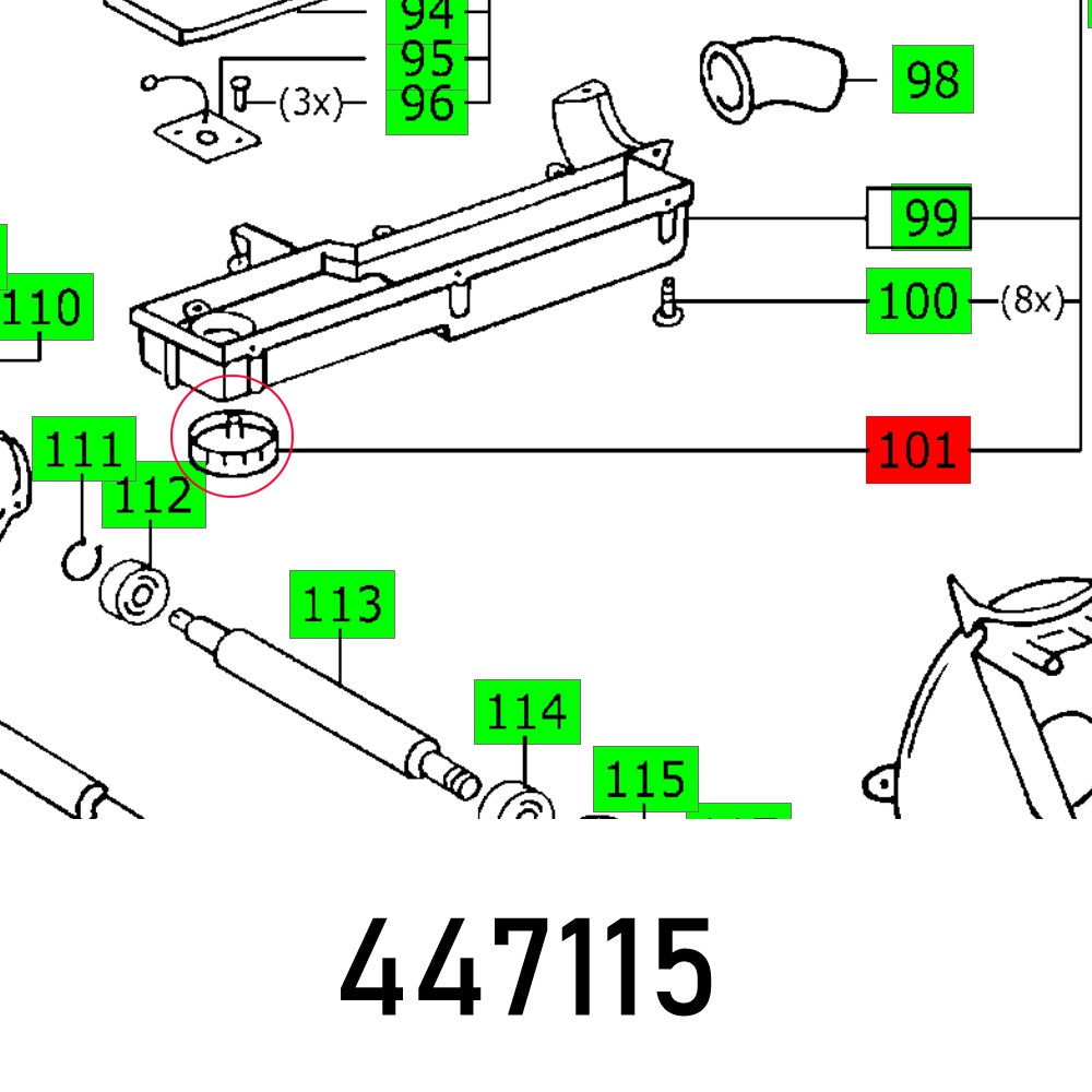 Adjusting Wheel Cs 70 Eb