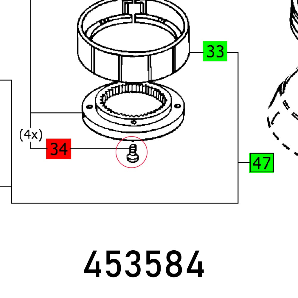 Ch. Head Screw Din 7984 M4 X6