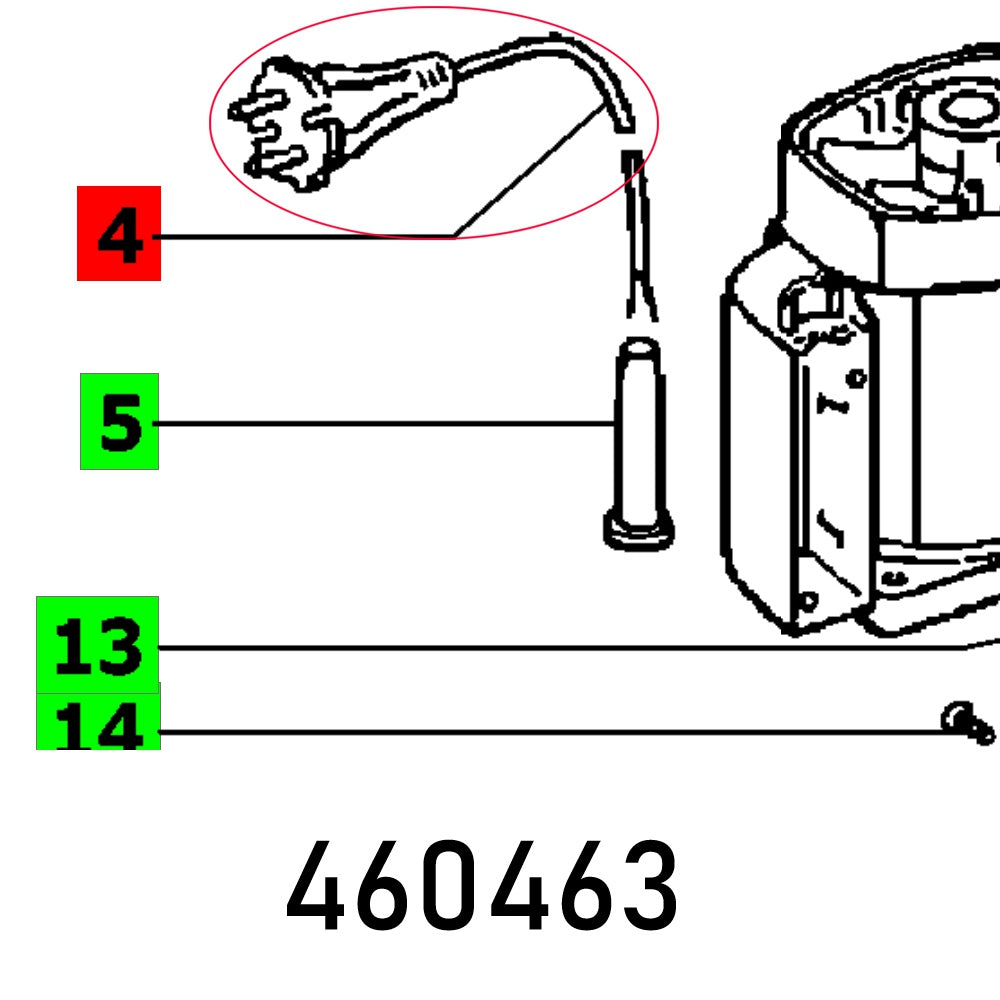 Cable With Plug Bs 75 E Din H07 Rn F