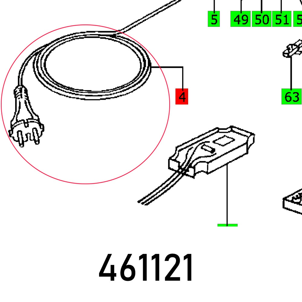 Cable With Plug Ehl 65 Din H05 Rn F