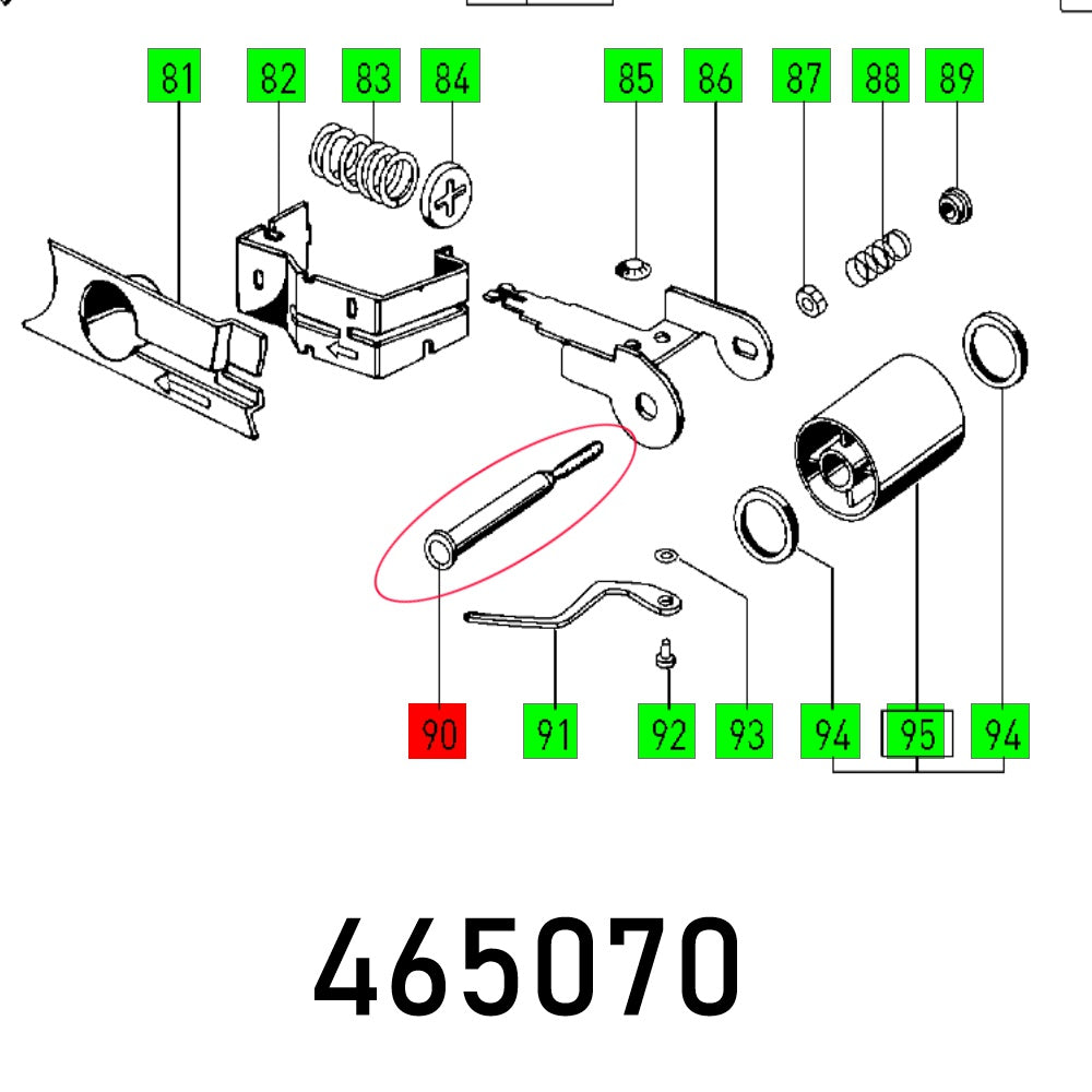 Tracking Axle 12 M8 X150