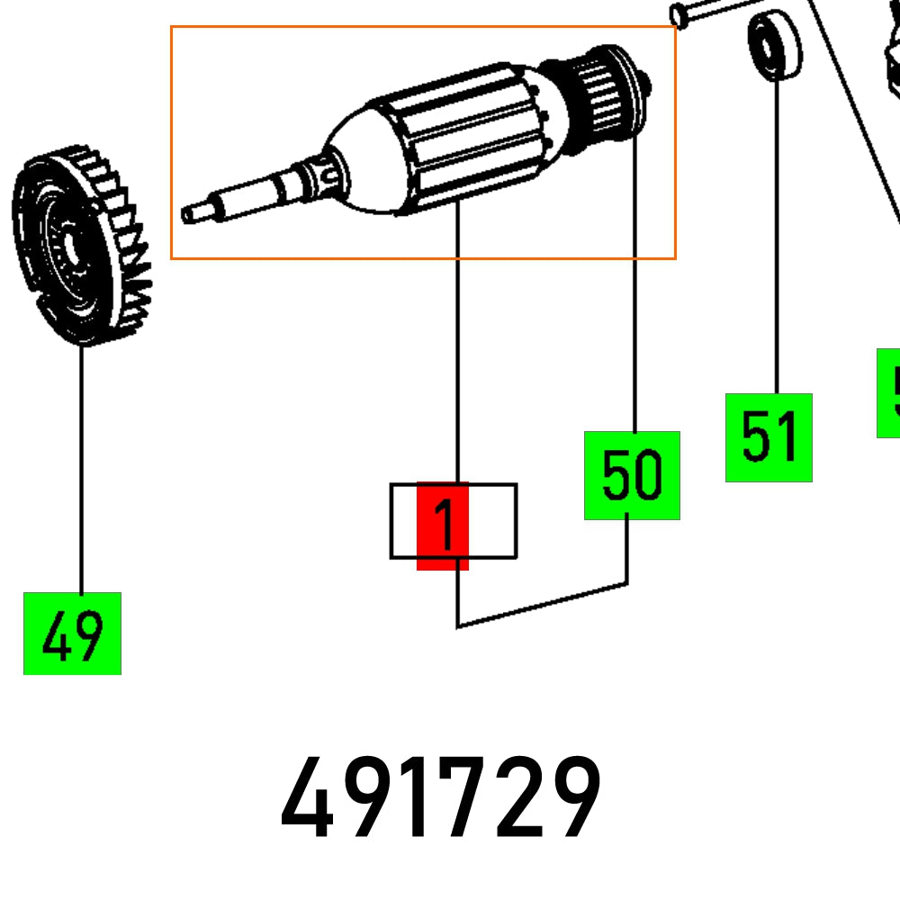 Armature 230 V Ts 55 Q