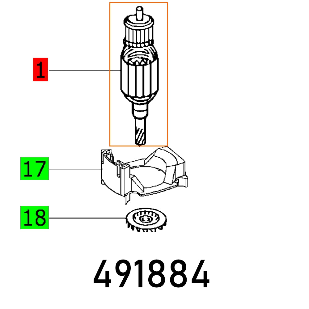 Armature 230 V Rw 1000 E Et Bg