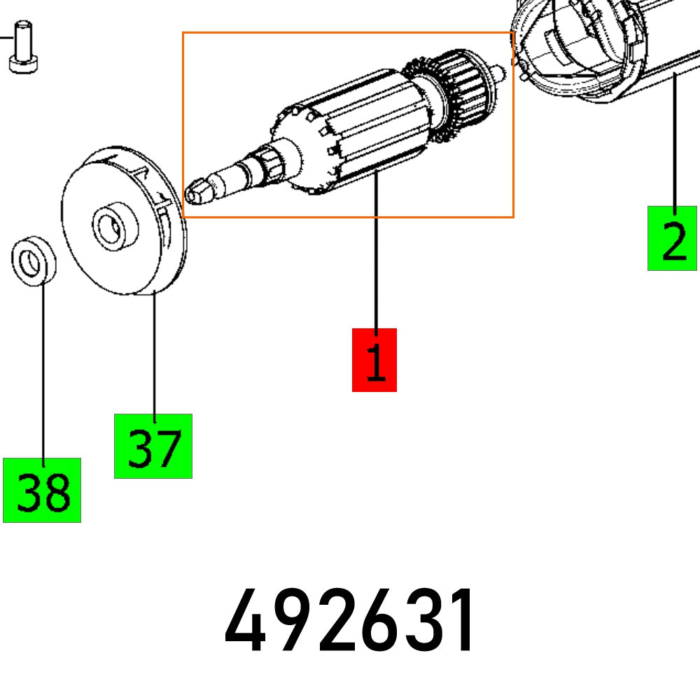 Armature Ro 125 230 V Et Bg