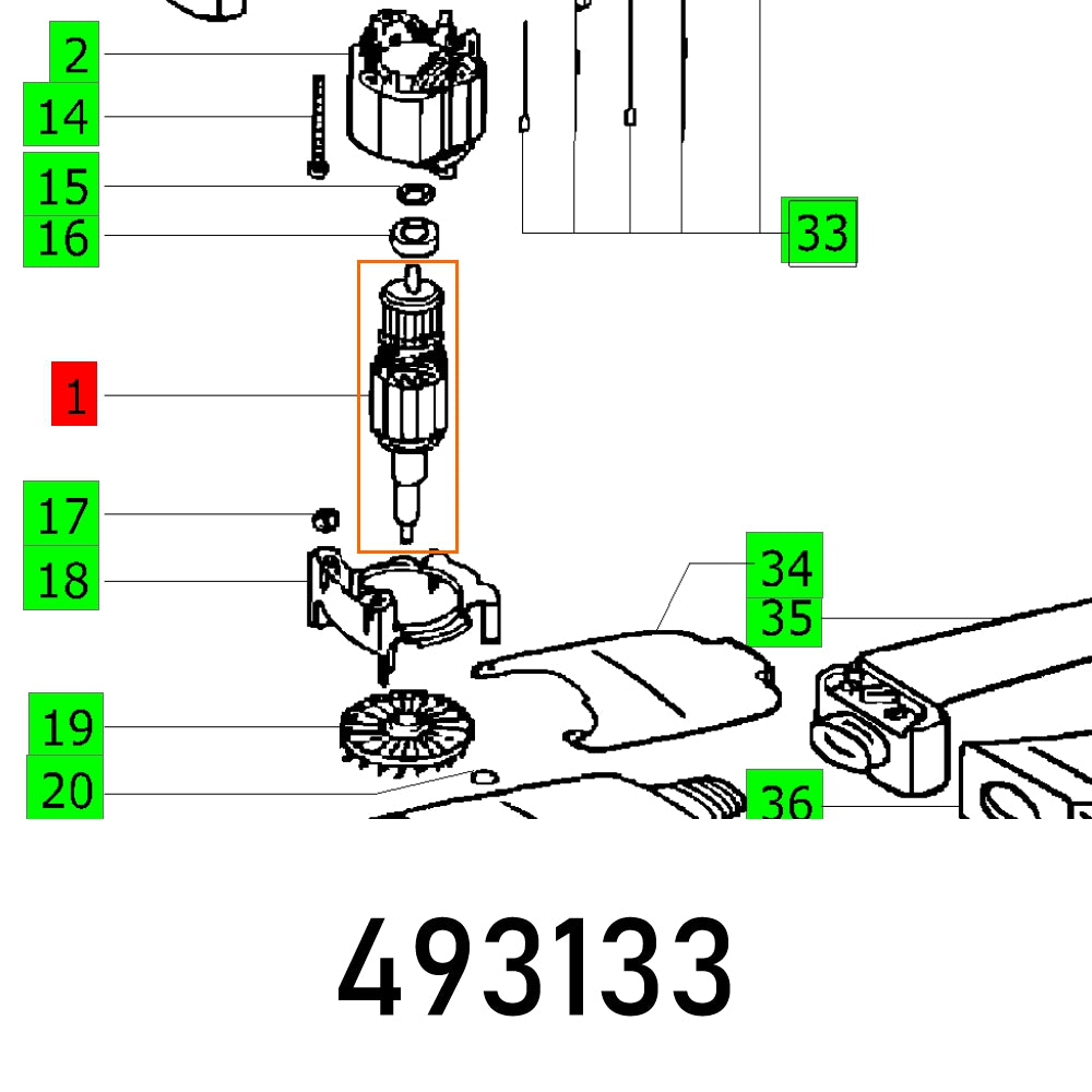 Armature 230 V Rs 100 230 V Et Bg