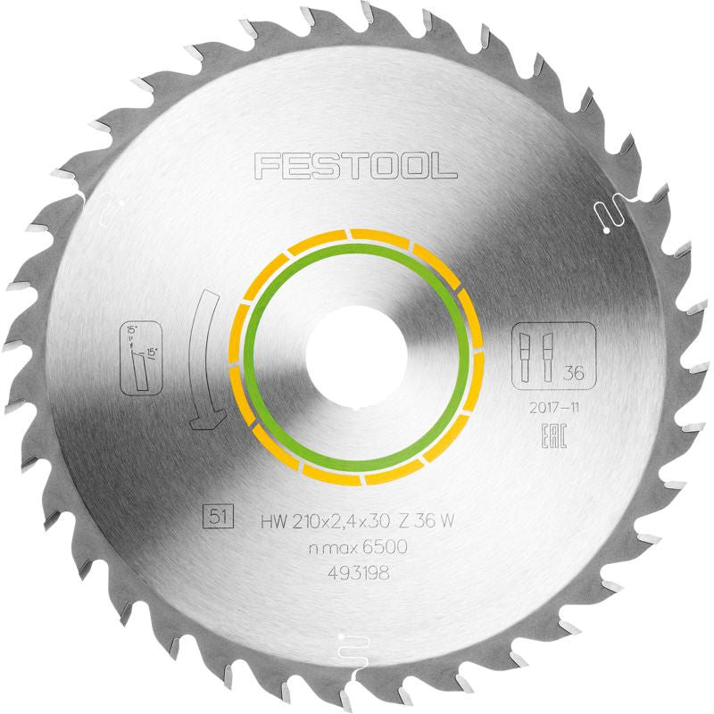 Saw Blade Hw 210 X2,4 X30 W36