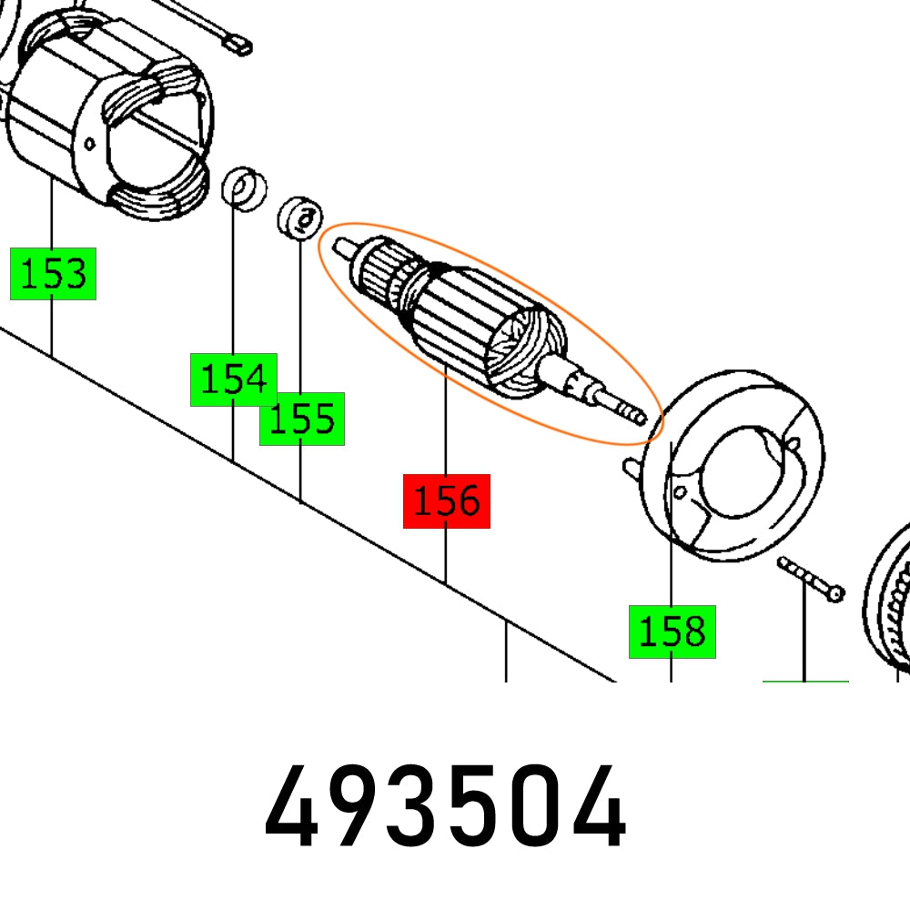 Armature 230 V Cs 70 Eb 230 V