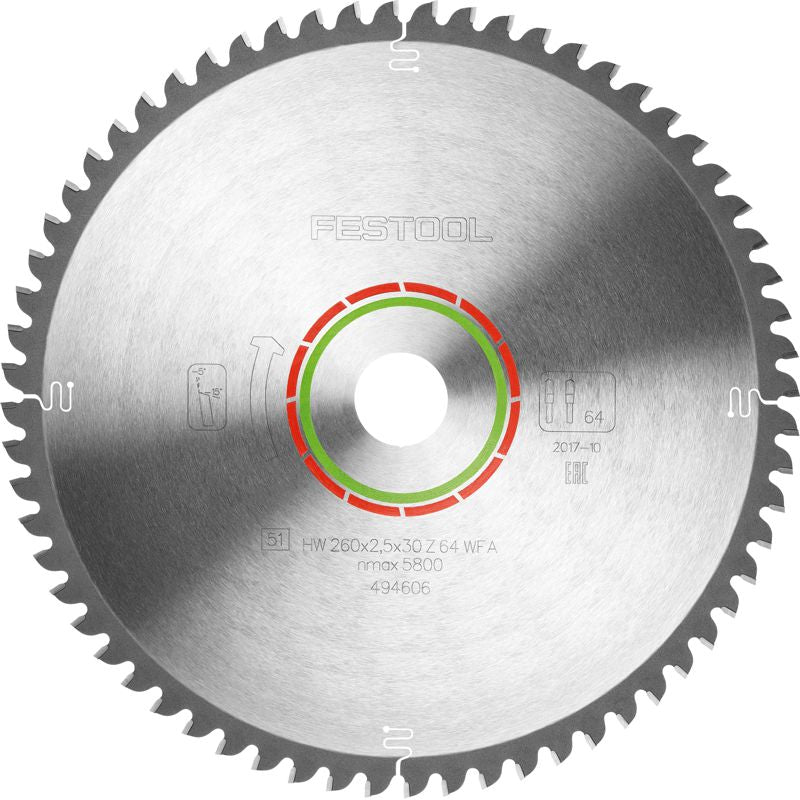 Saw Blade 260 X2,5 X30 Wz Fa64