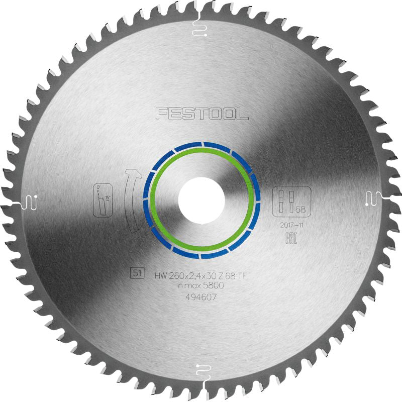 Saw Blade Hw 260 X2,4 X30 Tf68