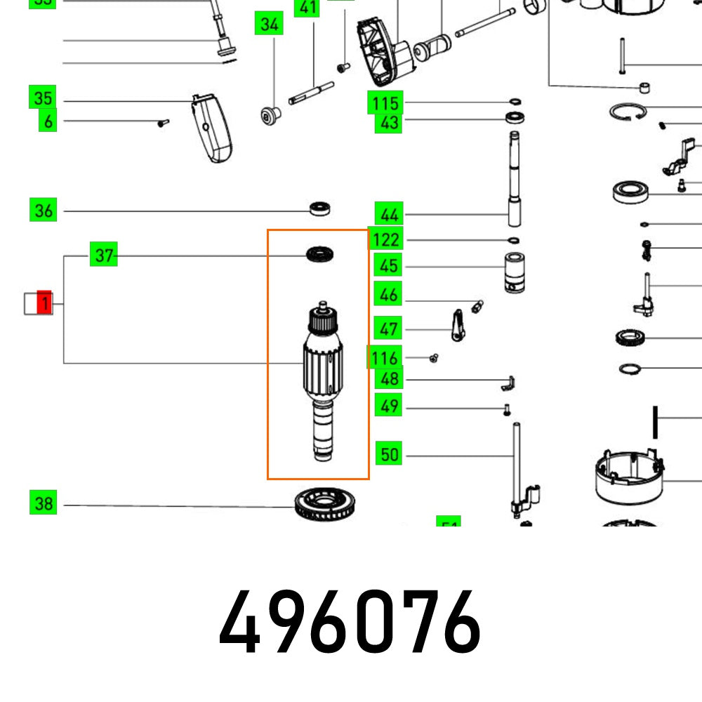 Armature Of 2200 Eb 230 V