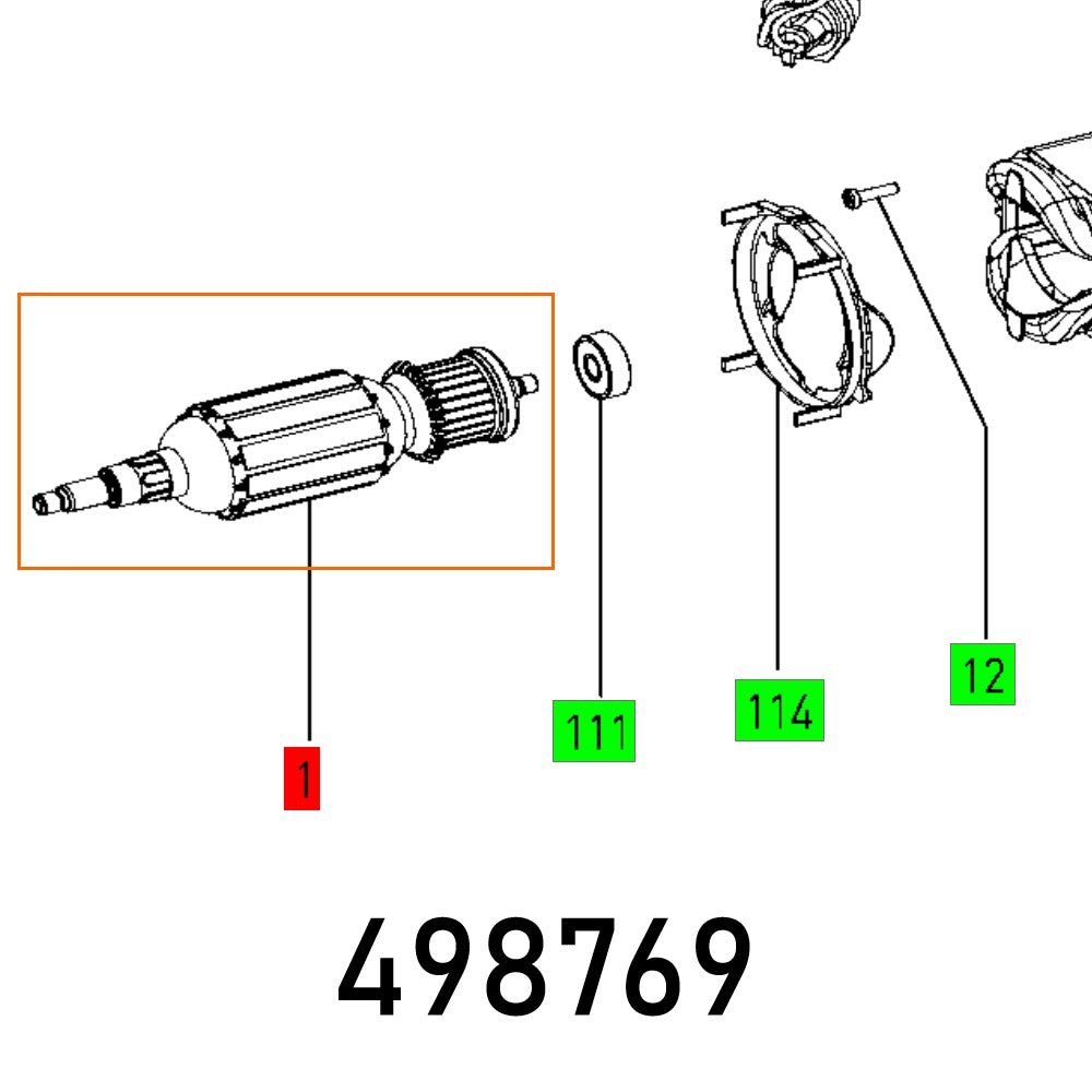 Armature Df 700 Eq 230 V