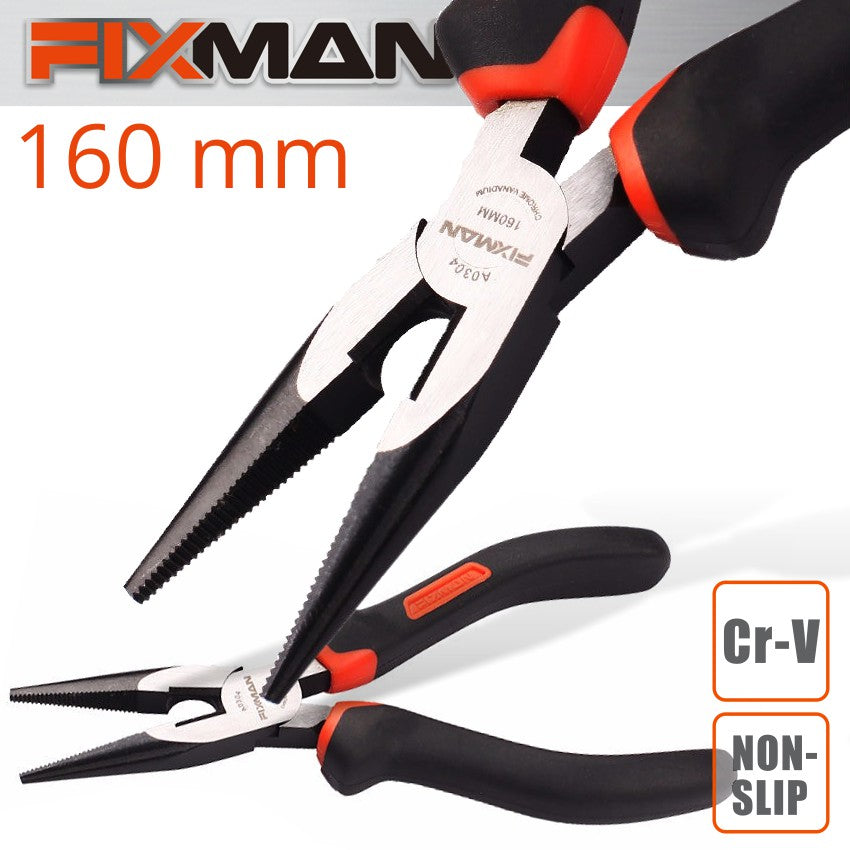 Fixman Industrial Long Nose Pliers 6'/160 Mm