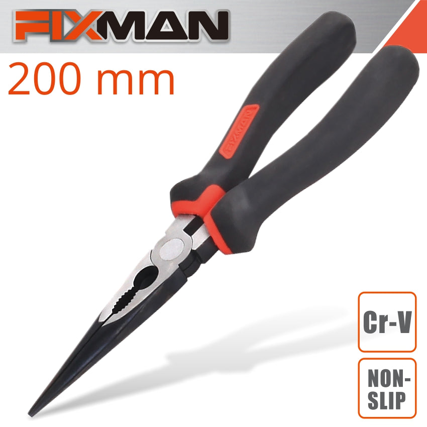 Fixman Industrial Long Nose Pliers 8'/200 Mm