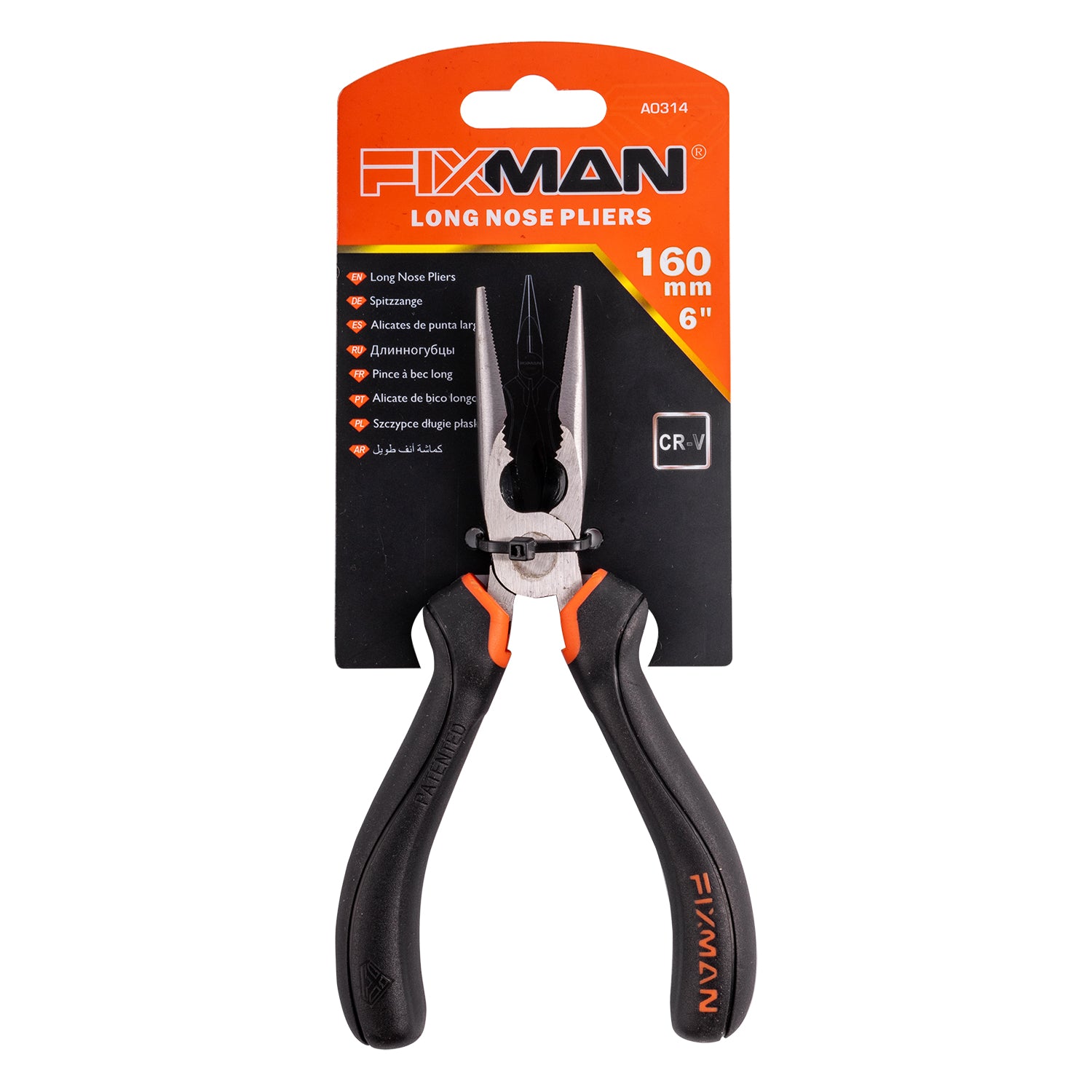 Fixman Industrial Long Nose Pliers 6'/160 Mm