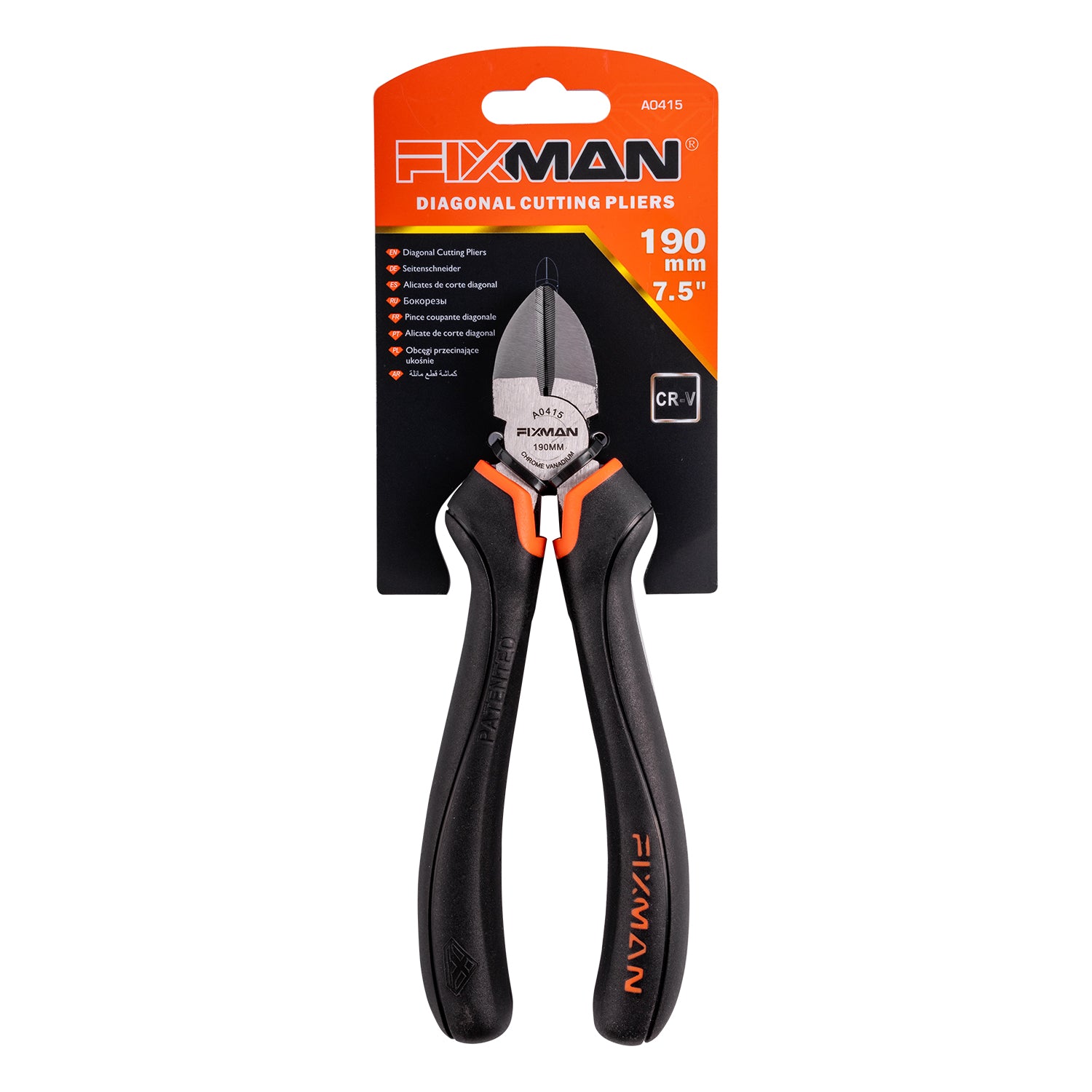 Fixman Industrial Diagonal Side Cutting Pliers 8' 200 Mm